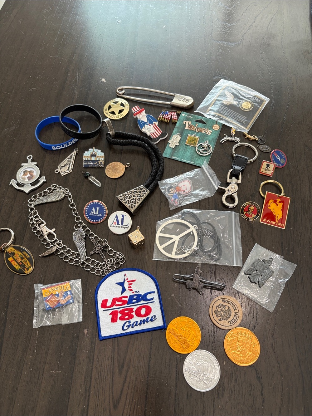 Assorted Men’s Accessory Lot – Black, Blue, Silver, Gold